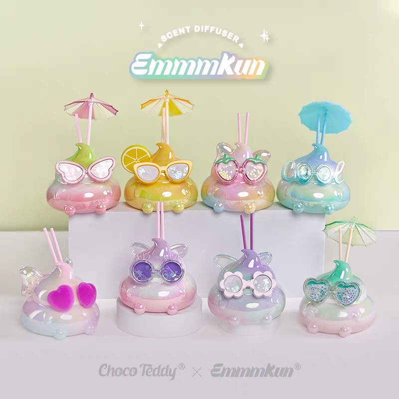 Emmm君香飘云淡系列盲盒炫彩3代打伞香薰搞怪手办可爱公仔潮玩