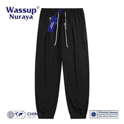 WassupNuraya日系宽松阔腿束脚裤