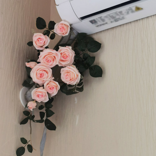 小红书同款空调管子装饰遮挡花藤