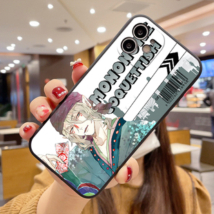 怪化猫卖药郎金药CP古董白手机壳直边黑软壳适用OPPO苹果华为小米vivo红米荣耀IQOO真我定制
