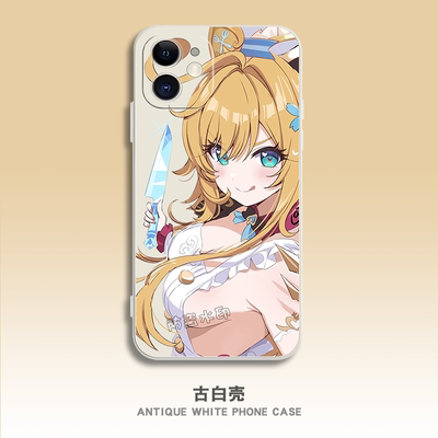 原神甜点大校爱可菲手机壳适用荣耀华为畅享80红米turbo4vivos30