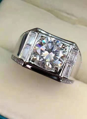 新品克拉戒美国霸气男款老公上司