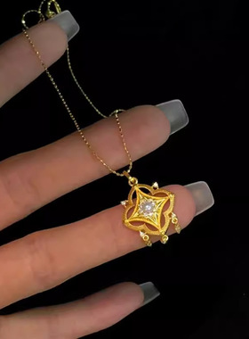 新品夜空闪动星星项链灵动跳动的