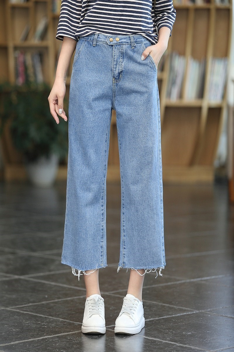 宽大20岁流行街头女生文艺水洗阔腿牛仔裤女夏春装女性炫酷加大码|ruв категории Женская одежда, джинсы - от Buy2taobao.com для оказания профессиональной услуги покупки агента Taobao