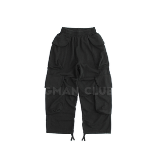 周杰伦同款 FotiGmanClub 休闲阔腿长裤 裤 酵素水洗大口袋宽松工装