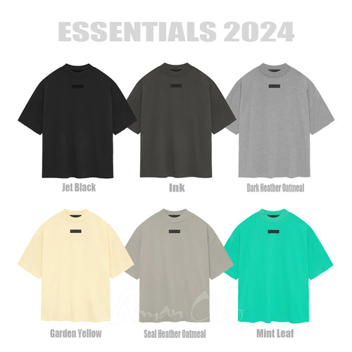 Gman NICYAN ESSENTIALS 复线立体小胶标宽松全棉圆领短袖TEE恤
