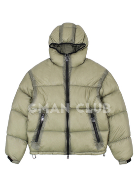 FotiGmanClub MKI半透明蓬松轻便防风防水保暖连帽羽绒服夹克外套