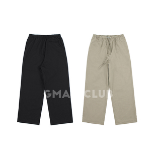 休闲长裤 男士 ROW风松紧腰抽绳口袋宽松阔腿直筒西裤 FotiGmanClub