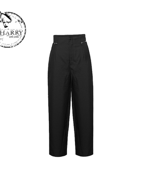 D-HARRY/迪哈利夏季新款女宽松黑色哈伦萝卜裤DH232L96039D