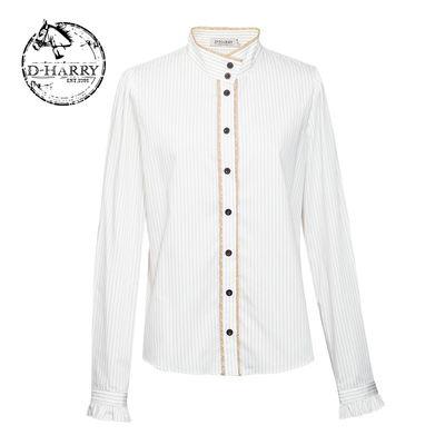 D-HARRY/迪哈利休闲条纹长袖衬衫