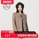 外套女咖啡色上衣DH231A95957D 休闲西装 HARRY 迪哈利新款