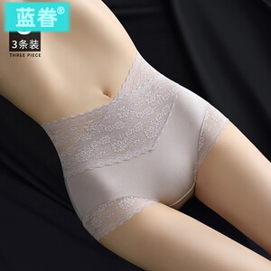 高腰蕾丝内裤女纯棉裆女士收腹提臀性感2026新款夏季薄款三角短裤
