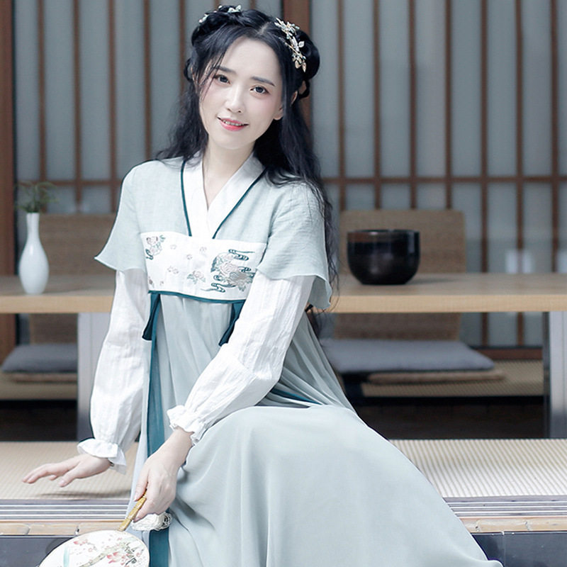 汉服成人齐胸古装改良元素中国