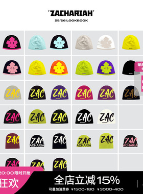 ZACHARIAH双色正反logo毛线帽