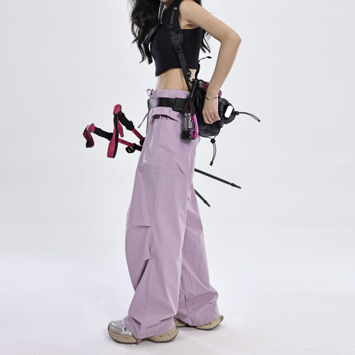 ZACHAIRAH【丁香紫】美式伞兵裤