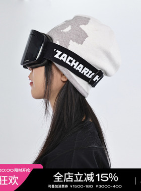 ZACHARIAH双色正反logo毛线帽