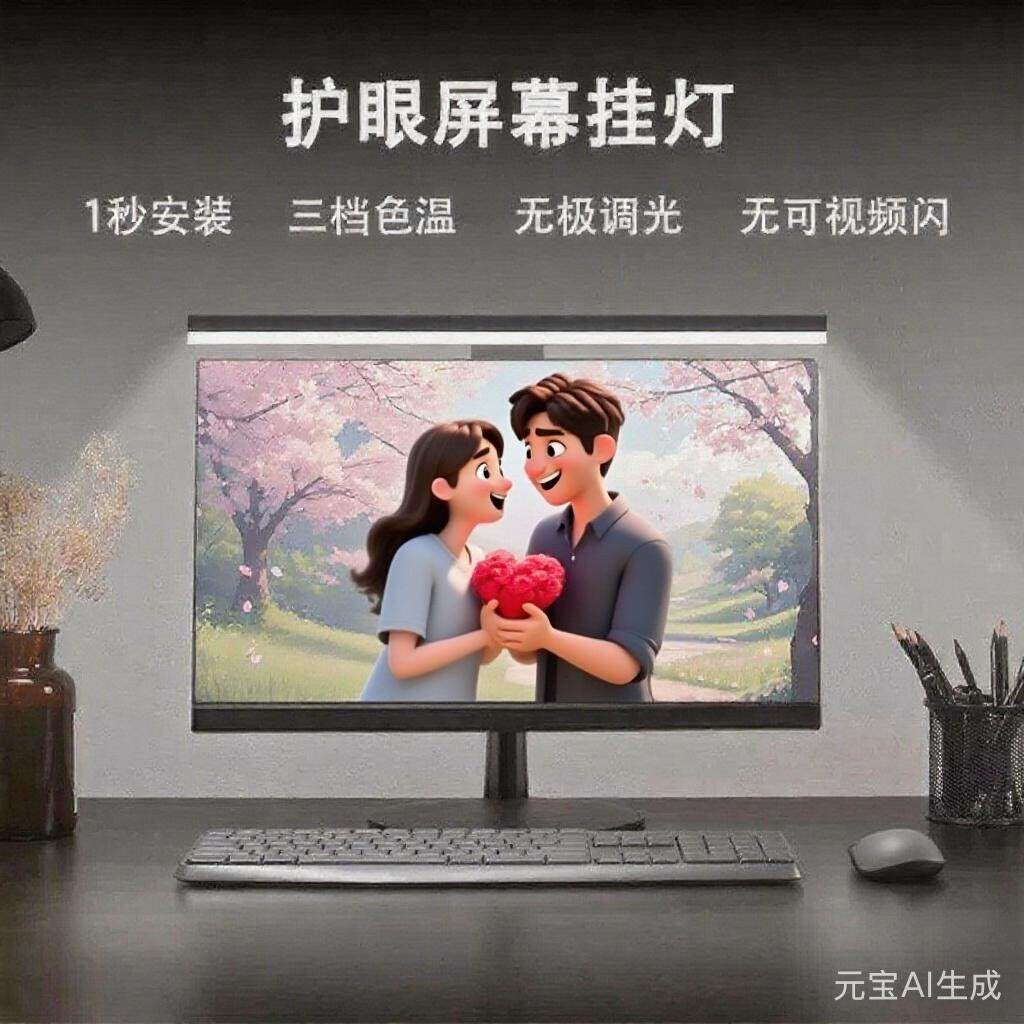 新款电脑屏幕办公挂灯护眼氛围灯笔记本防蓝光显示器led灯小礼品