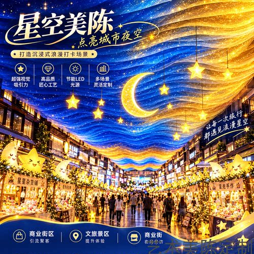 网红星空波浪吊顶纱幔引流打卡