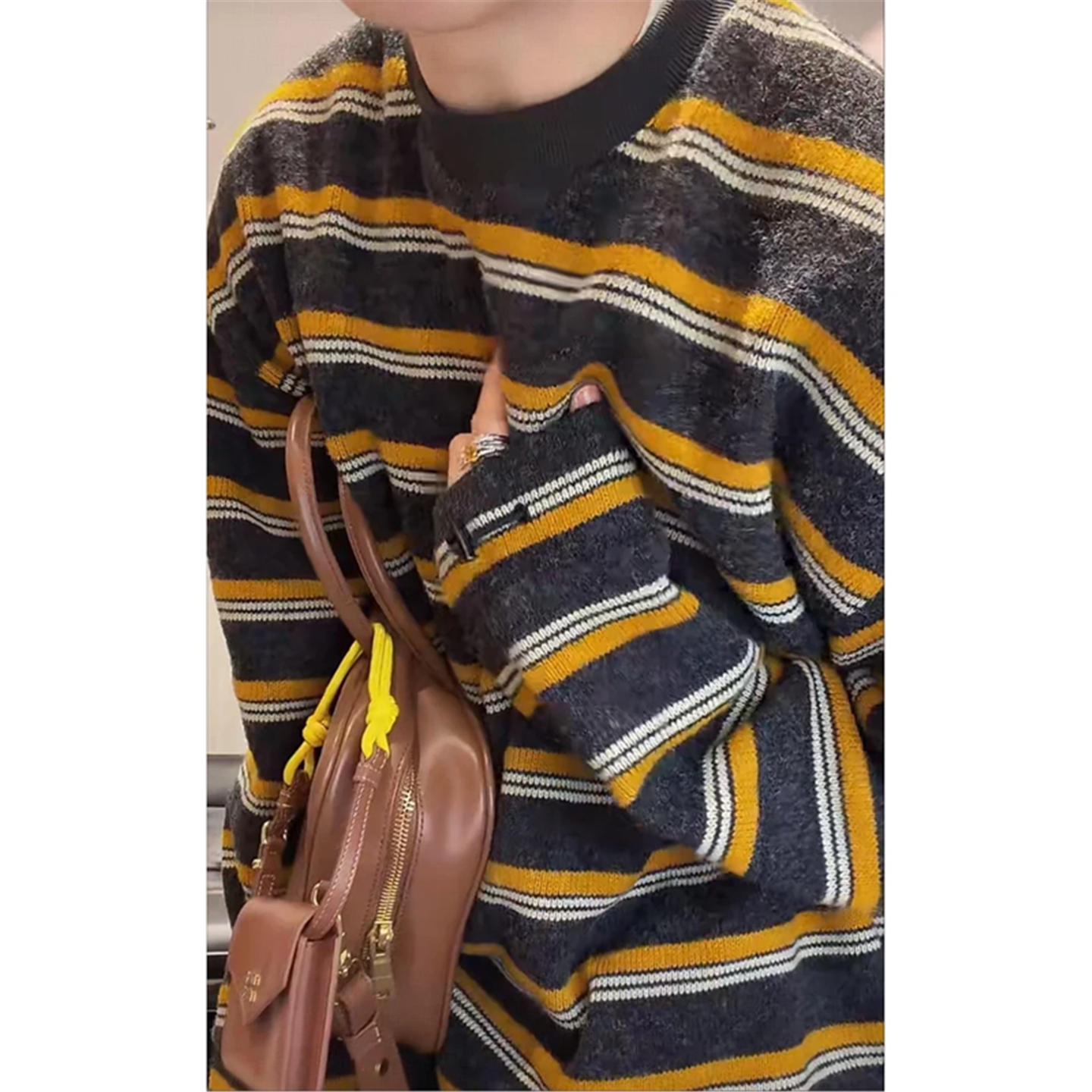 率动官网男士条纹卫衣