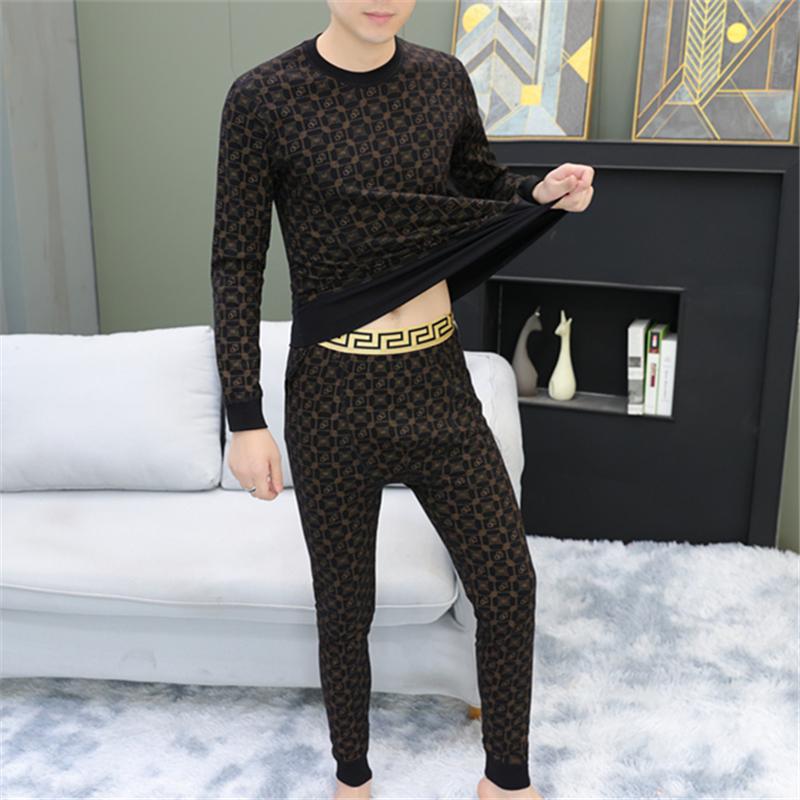 男士加厚打底衫纯棉保暖内衣率动