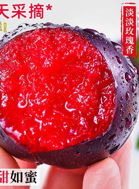 应季水果玫瑰血丝李子