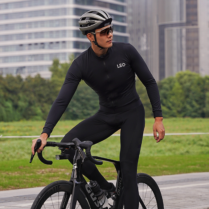 LEO单车服公路车加绒长袖上衣