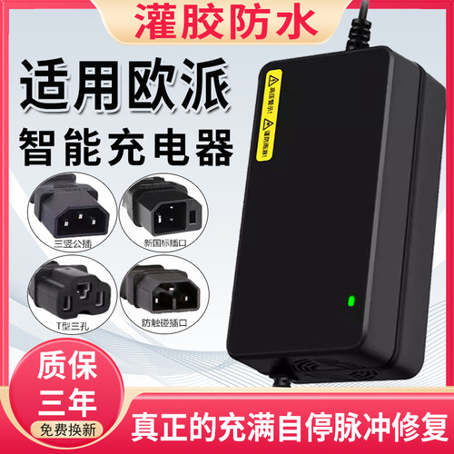 适用欧派电动车充电器48V12AH60V20AH72伏防水铅酸石墨烯快充通用