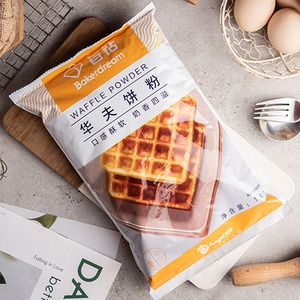 百钻华夫饼粉1kg松饼早餐格子饼预拌粉家用DIY做原味煎饼烘焙原料
