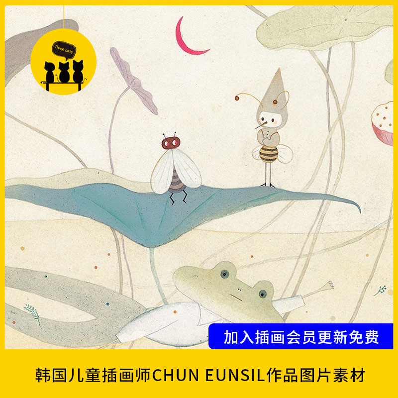【儿童插画34】插画师CHUN EUNSIL充满童趣治愈系插画作品非高清
