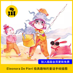 【1770】插画家 Eleonora De Pieri 极具趣味的童话手绘插图290张