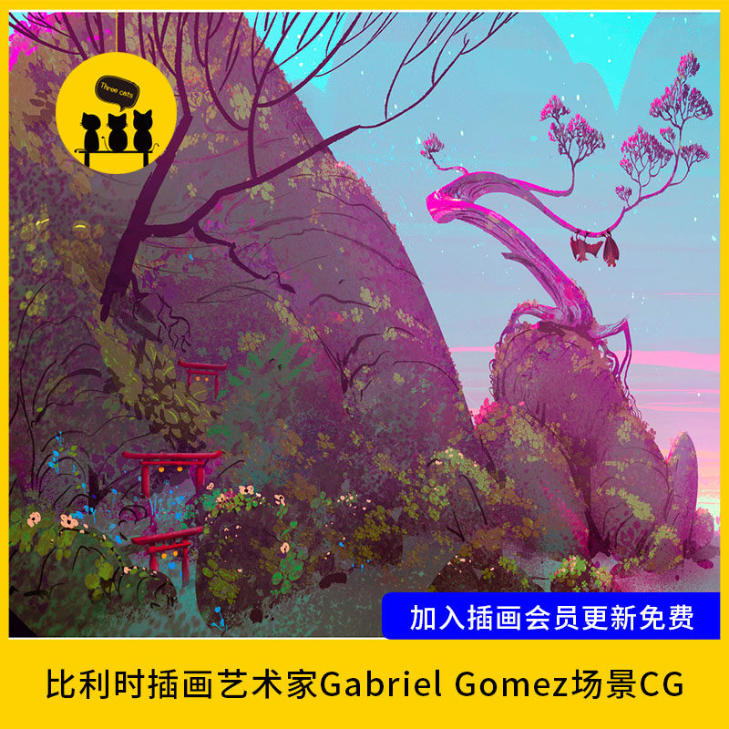 【1722】比利时插画艺术家Gabriel Gomez场景CG