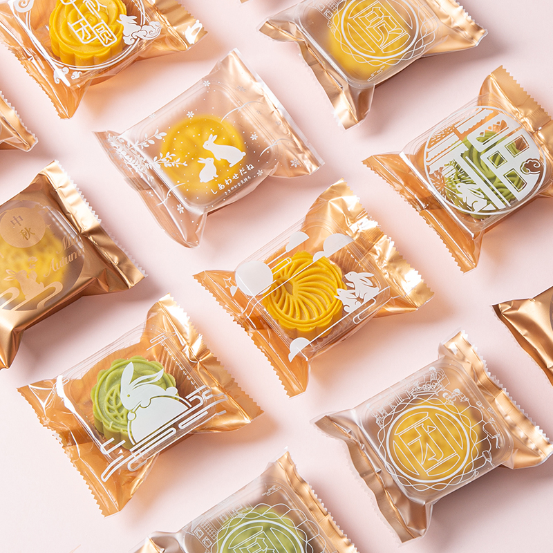 月饼包装袋自封机封袋带加厚底托