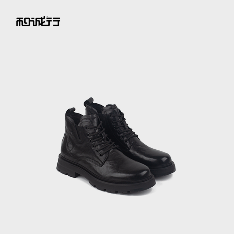 和诚行2025秋冬时尚男式高帮鞋