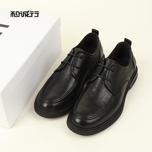 新款 皮鞋 时尚 商务正装 1370151 百搭真皮系带男式 和诚行2026春季