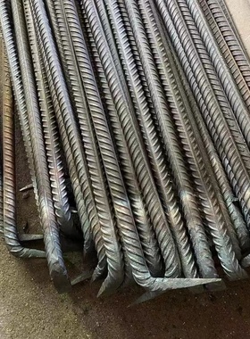 手工锻打螺纹钢木工拆模小撬棍木模扁头钢筋撬杠长撬棒木模撬棍