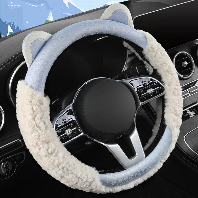 适用方向盘套丰田毛绒