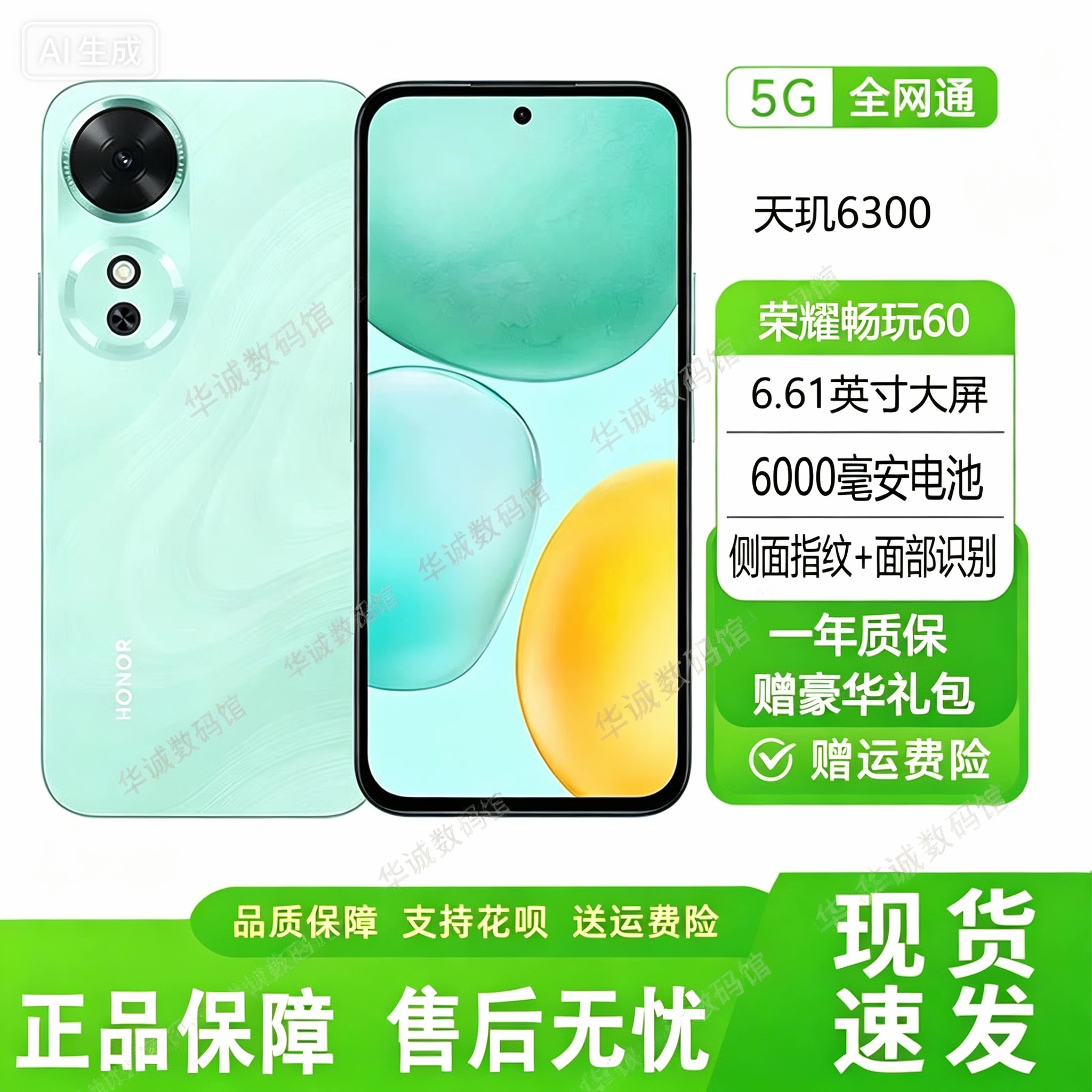 honor/荣耀 畅玩60 新款5G手机大电池智能老年手机大音量防跌耐摔