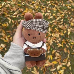 米菲兔庆州限定面包厨师毛绒玩偶高颜值公仔可爱松饼棕色包挂件