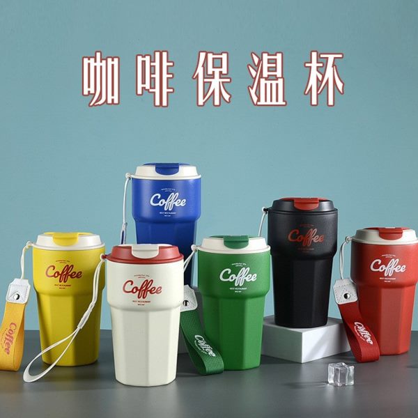 保温咖啡杯304不锈钢车载水杯便携420ml