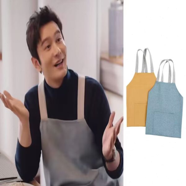 围裙服耐脏薄款夏季简约厨房围裙罩衣防污服明星同款围裙