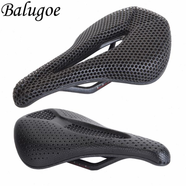BALUGOE 自行车3D技术打印碳纤维公路山地自行车蜂窝车座鞍座垫