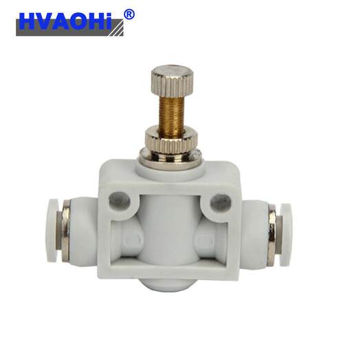 动气接头限流阀P SA LS150A4 6 8 10 LSA12管道式气单向节A流管阀