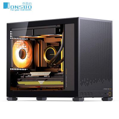 JONSBO乔思伯D32STD玻璃侧透MATX背插240水冷TypeC电脑桌面小机箱