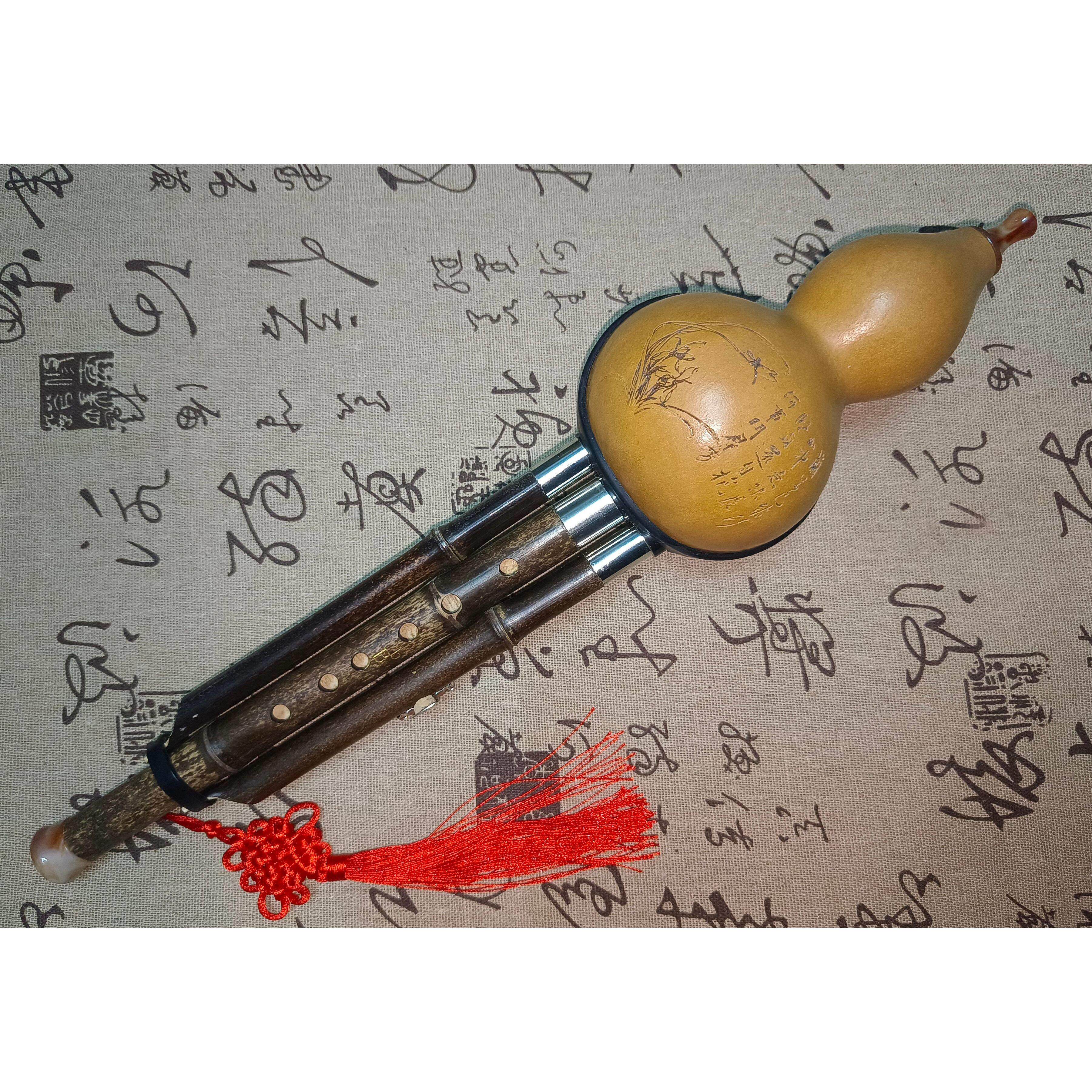 专业天然紫竹葫芦丝,带盒包邮免费刻字民族乐器