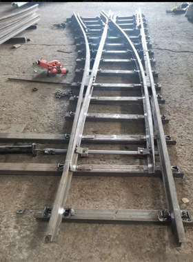 矿用单开道岔行车安全 55Q材质坚固耐用DK930-5-20矿用右开道岔