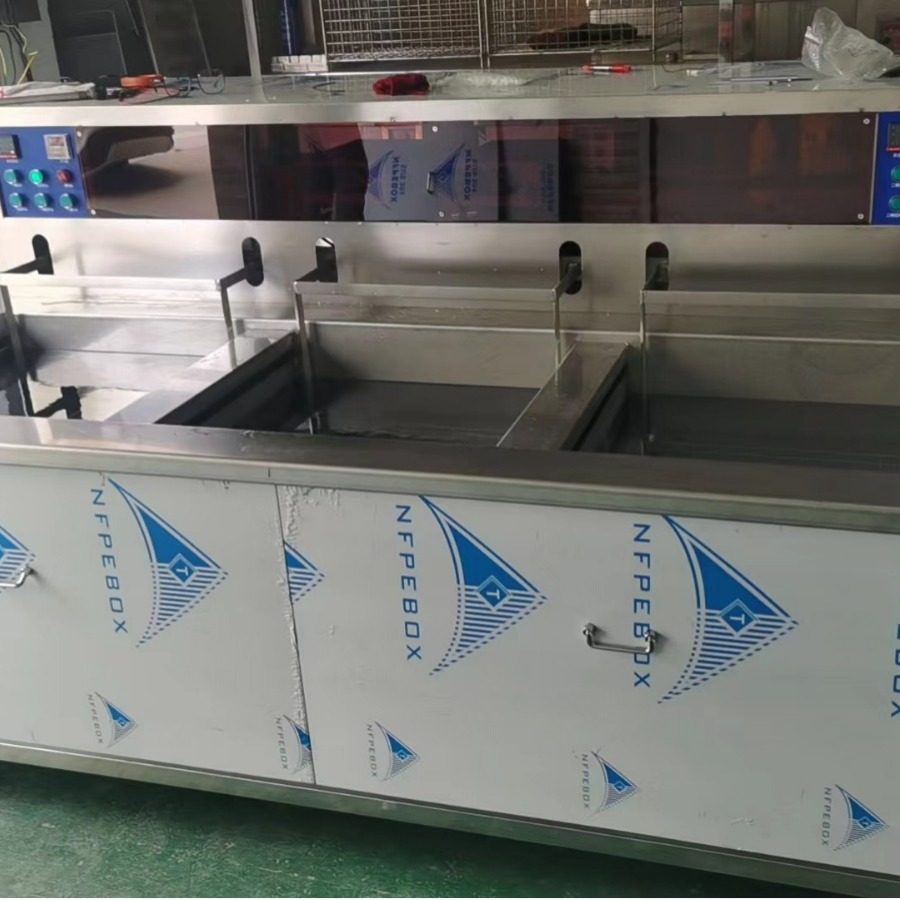 多槽式超声波清洗机 五金零件线路板除油除锈超声波清洗设备