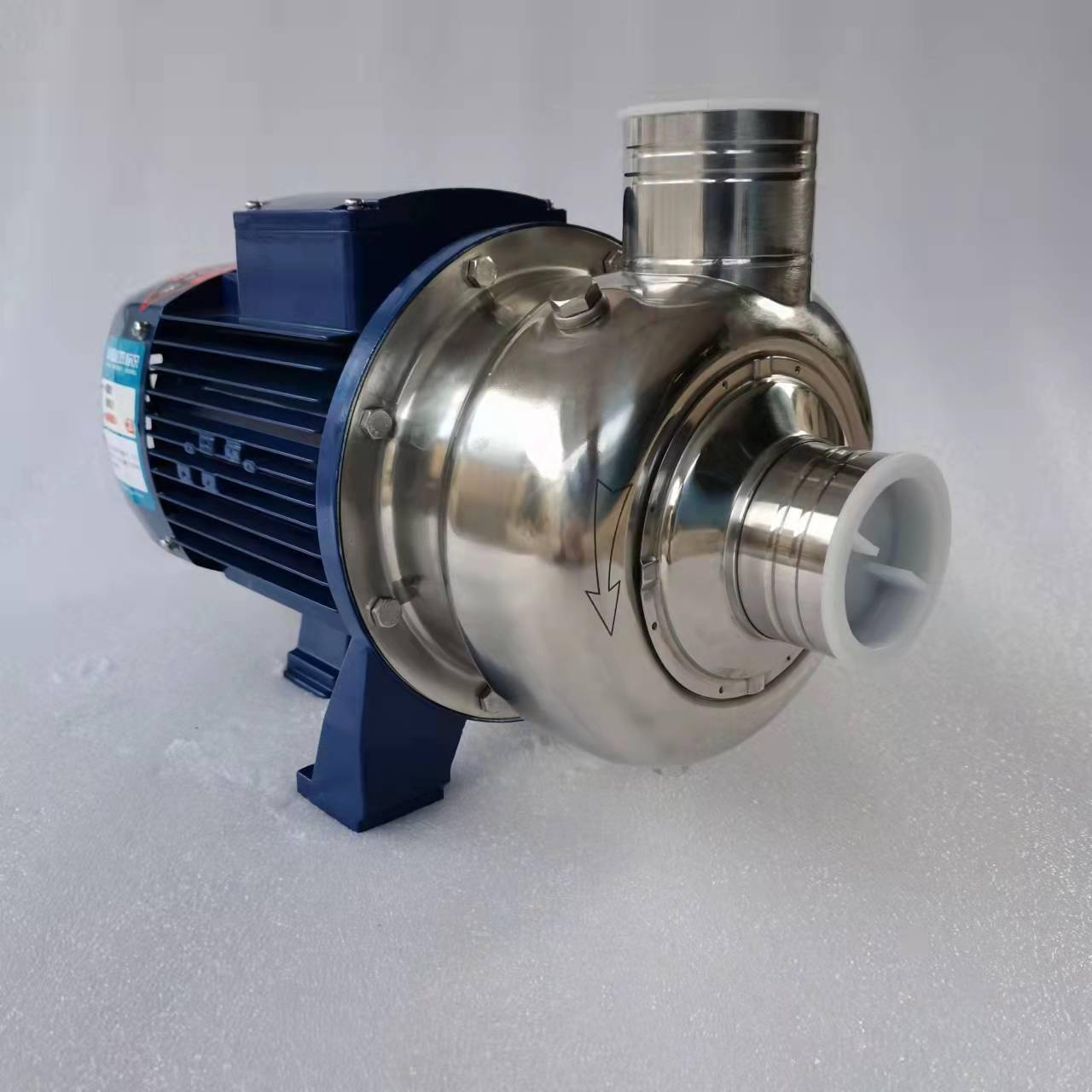 卧式不锈钢半开叶轮离心泵液体输送水处理增压泵B100水泵