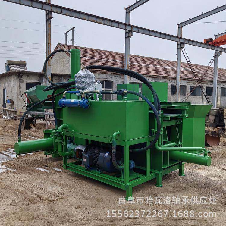 卧式玉米秸秆打包机锯末木屑打包装袋机牛羊饲料冬储打包机