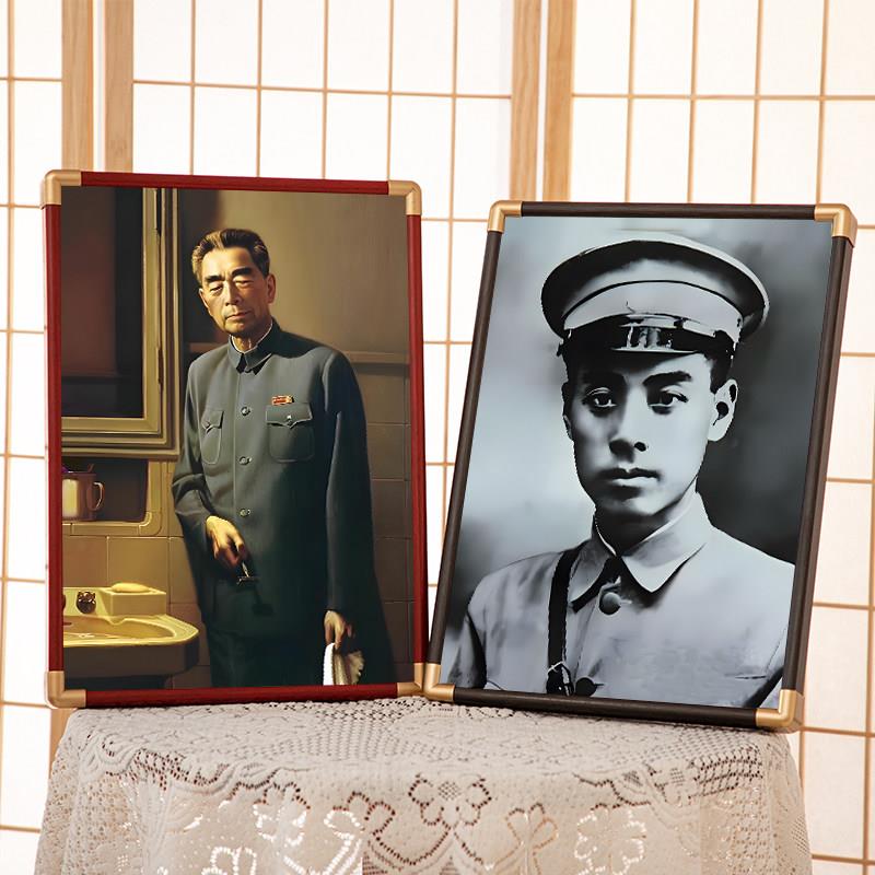 客厅挂画像正堂大厅中堂布画中堂对联装饰画三联字画客厅装饰玄关