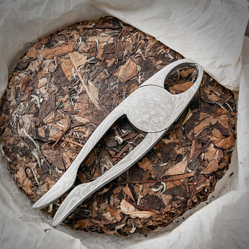 茶钳304不锈钢普洱茶刀手工茶饼撬刀茶砖专用茶剪工具黑茶开茶器